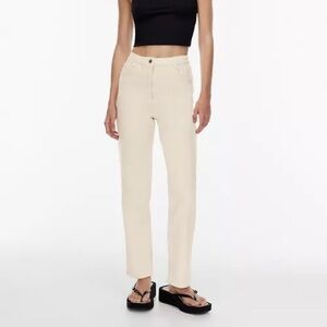 NWOT Aritzia Wilfred Free Melina Cotton Twill Pants Sz 0